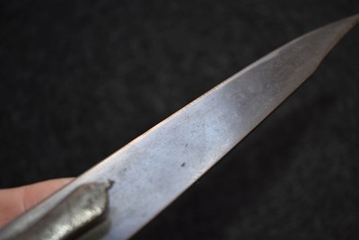Lot 61 - A 19TH CENTURY INDIAN TULWAR HILTED DAGGER