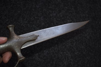 Lot 61 - A 19TH CENTURY INDIAN TULWAR HILTED DAGGER