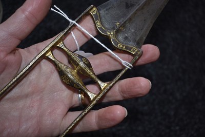 Lot 56 - A LATE 18TH OR EARLY 19TH CENTURY KATAR OR DAGGER FOR A BOY