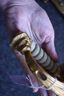 Lot 177 - A ROYAL NAVAL OFFICER'S SWORD