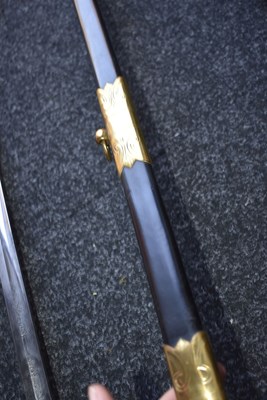 Lot 177 - A ROYAL NAVAL OFFICER'S SWORD