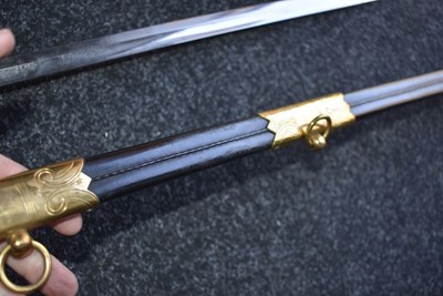 Lot 177 - A ROYAL NAVAL OFFICER'S SWORD