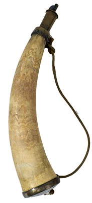 Lot 504 - A PERCY TENANTRY POWDER HORN