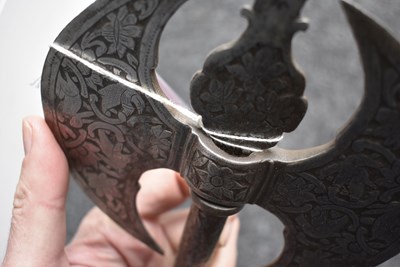 Lot 66 - A 19TH CENTURY INDIAN AXE