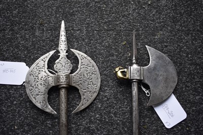 Lot 66 - A 19TH CENTURY INDIAN AXE