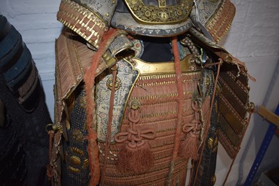 Lot 42 - A GOLD LACQUERED JAPANESE ARMOUR