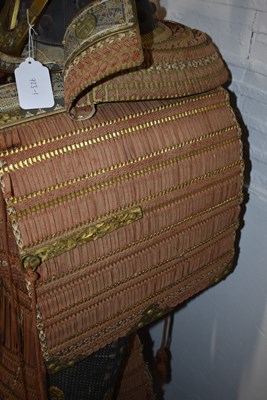 Lot 42 - A GOLD LACQUERED JAPANESE ARMOUR