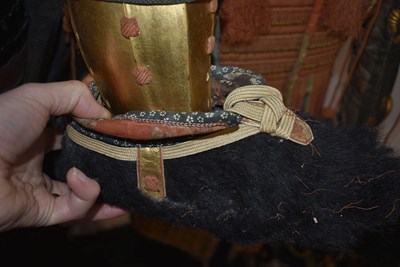 Lot 42 - A GOLD LACQUERED JAPANESE ARMOUR