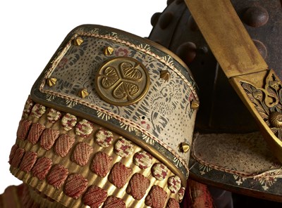 Lot 42 - A GOLD LACQUERED JAPANESE ARMOUR