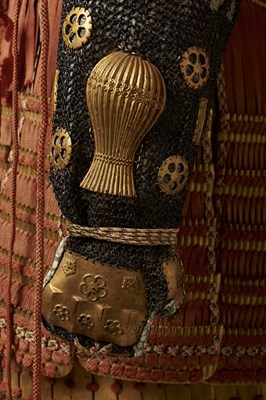 Lot 42 - A GOLD LACQUERED JAPANESE ARMOUR