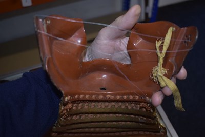 Lot 42 - A GOLD LACQUERED JAPANESE ARMOUR