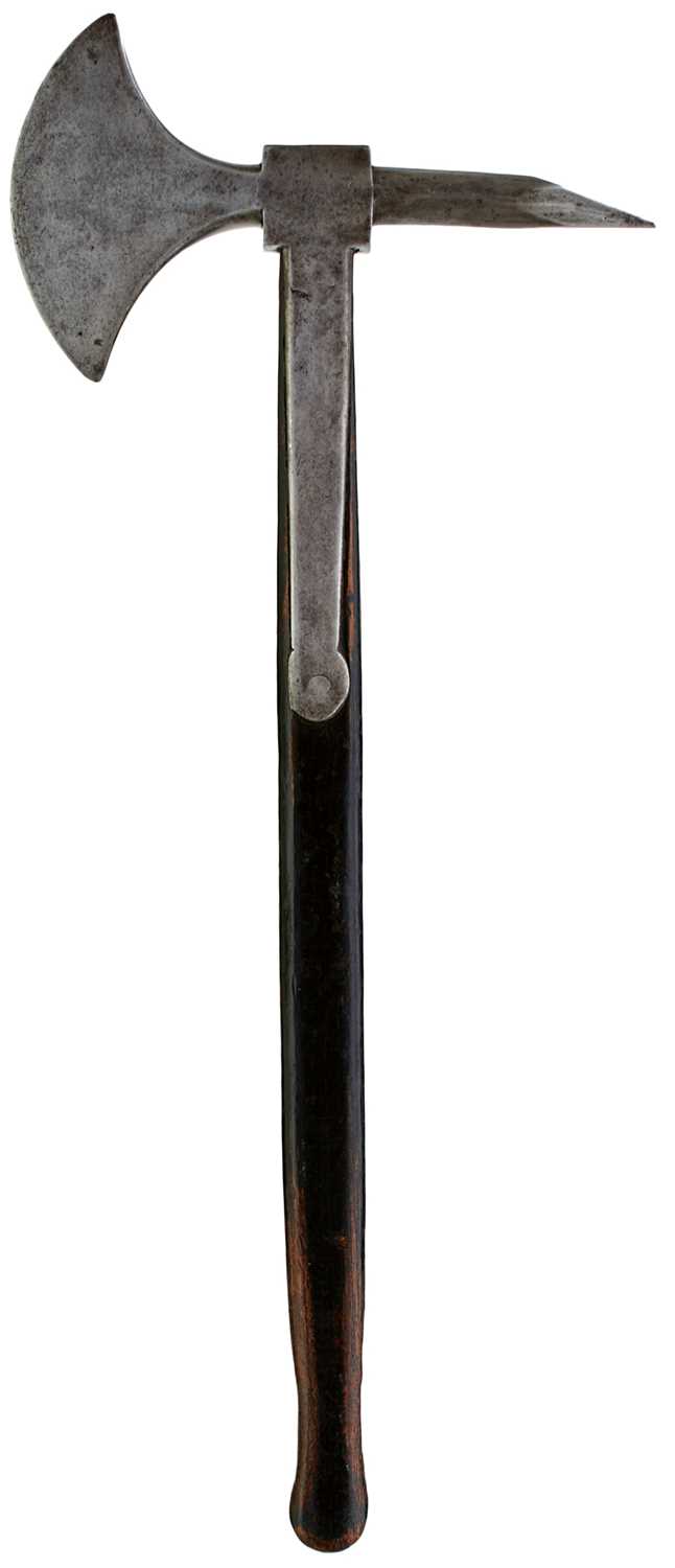 Lot 188 - NETHERLANDS - AN EARLY 19TH CENTURY NAVAL BOARDING AXE OF NAPOLEON INTEREST