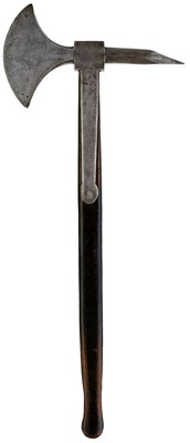 Lot 188 - NETHERLANDS - AN EARLY 19TH CENTURY NAVAL BOARDING AXE OF NAPOLEON INTEREST