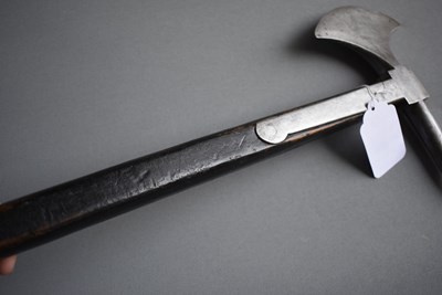 Lot 188 - NETHERLANDS - AN EARLY 19TH CENTURY NAVAL BOARDING AXE OF NAPOLEON INTEREST
