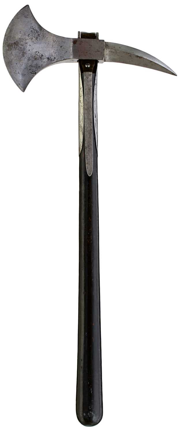 Lot 191 - NETHERLANDS - AN EARLY 19TH CENTURY NAVAL BOARDING AXE