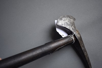 Lot 194 - SCANDINAVIA - A LATE 18TH OR EARLY 19TH CENTURY NAVAL BOARDING AXE