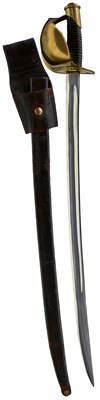 Lot 213 - AN AMERICAN MODEL 1860 NAVAL CUTLASS