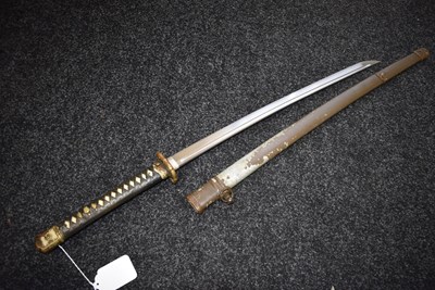 Lot 23 - A WAKIZASHI