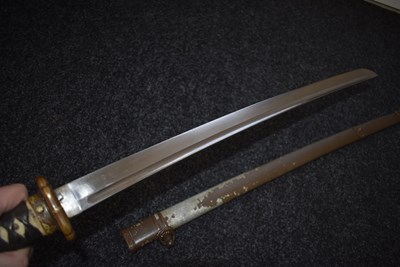 Lot 23 - A WAKIZASHI