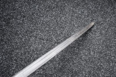 Lot 131 - AN 18TH CENTURY BRITISH MILITARY BASKET HILTED BACKSWORD