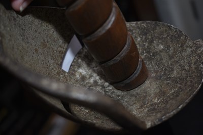 Lot 131 - AN 18TH CENTURY BRITISH MILITARY BASKET HILTED BACKSWORD