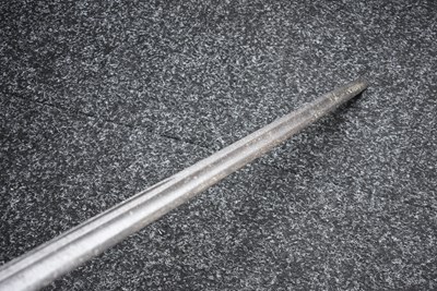 Lot 131 - AN 18TH CENTURY BRITISH MILITARY BASKET HILTED BACKSWORD