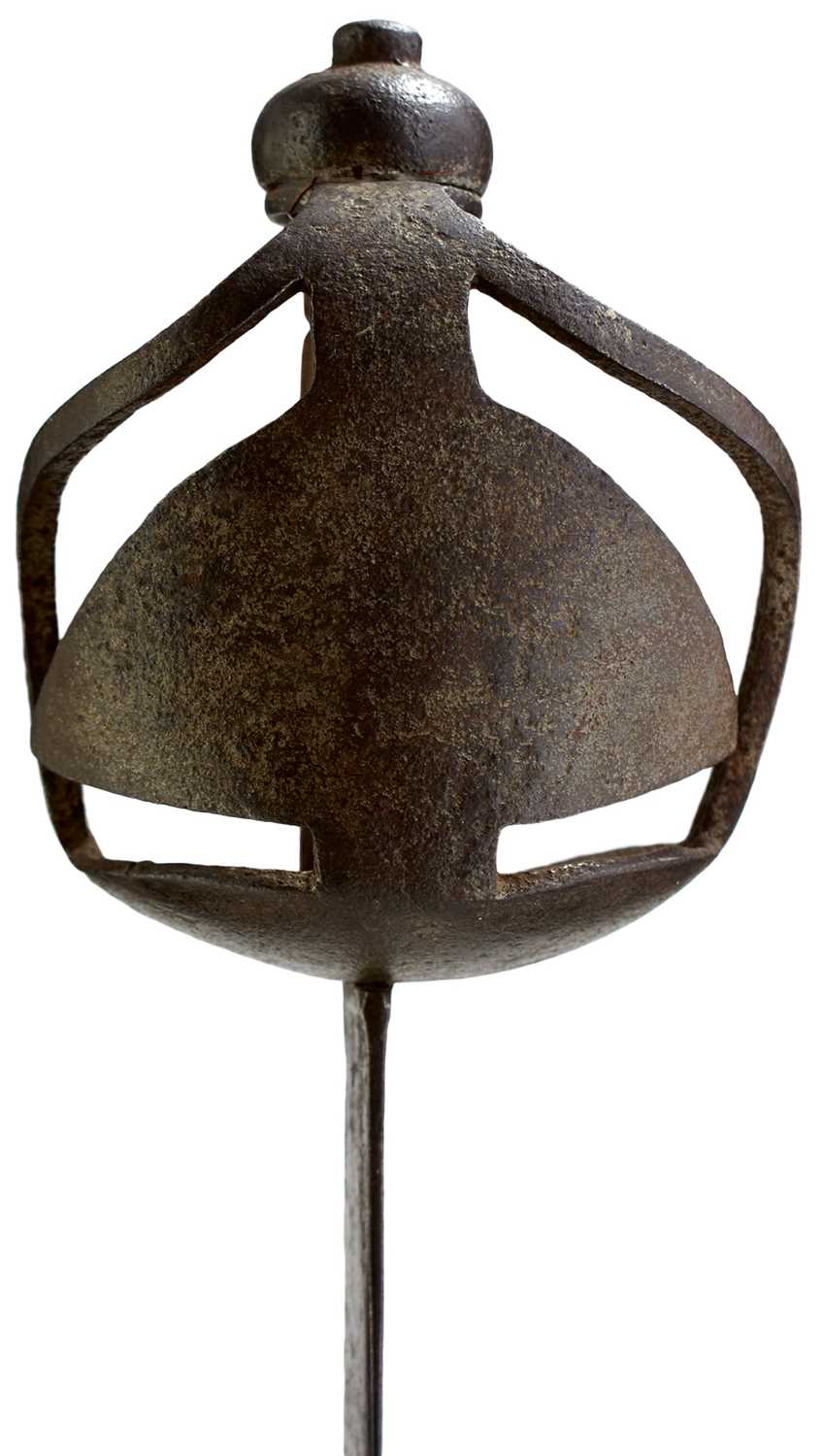 Lot 131 - AN 18TH CENTURY BRITISH MILITARY BASKET HILTED BACKSWORD