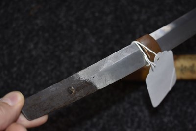 Lot 28 - A WAKIZASHI BLADE