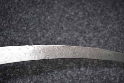 Lot 140 - A SCARCE REGIMENTALLY MARKED 1796 PATTERN LIGHT CAVALRY OFFICER'S SABRE TO THE 11TH LIGHT DRAGOONS