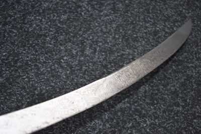 Lot 140 - A SCARCE REGIMENTALLY MARKED 1796 PATTERN LIGHT CAVALRY OFFICER'S SABRE TO THE 11TH LIGHT DRAGOONS