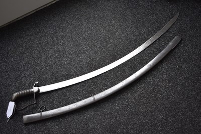 Lot 140 - A SCARCE REGIMENTALLY MARKED 1796 PATTERN LIGHT CAVALRY OFFICER'S SABRE TO THE 11TH LIGHT DRAGOONS