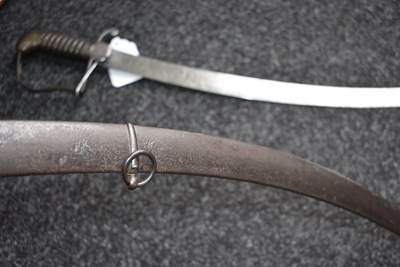 Lot 140 - A SCARCE REGIMENTALLY MARKED 1796 PATTERN LIGHT CAVALRY OFFICER'S SABRE TO THE 11TH LIGHT DRAGOONS