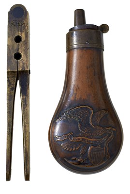 Lot 834 - AN EARLY .31 CALIBRE COLT BULLET MOULD