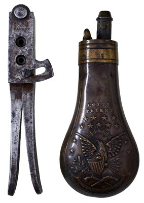 Lot 832 - A .31 CALIBRE COLT BULLET MOULD