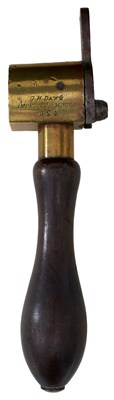 Lot 837 - A RARE GEORGE DAW'S RIFLED BULLET MOULD