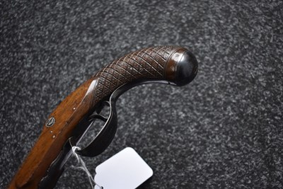 Lot 371 - A 42-BORE FLINTLOCK DUELLING PISTOL BY DURS EGG