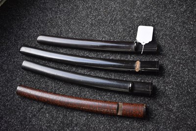 Lot 35 - FOUR JAPANESE SAYA