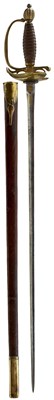 Lot 220 - A PRUSSIAN FRIEDRICH THE GREAT PERIOD CUIRASSIER OFFICER'S DRESS SWORD TYPE II