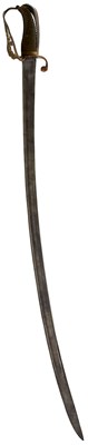 Lot 221 - A WATERLOO PERIOD PRUSSIAN ARTILLERY OFFICER'S SABRE