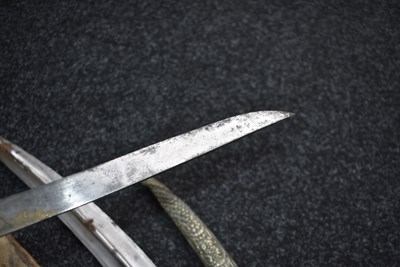 Lot 110 - A 19TH CENTURY TURKISH OTTOMAN KARD OR DAGGER