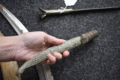 Lot 110 - A 19TH CENTURY TURKISH OTTOMAN KARD OR DAGGER