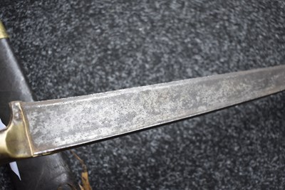 Lot 111 - A 19TH CENTURY PESH-KABZ OR DAGGER