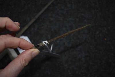 Lot 39 - A JAPANESE GYUKAKU JUMONJI YARI HEAD