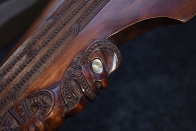 Lot 123 - TWO MAORI WAR CLUBS AND AN ABORIGINAL THROWING CLUB