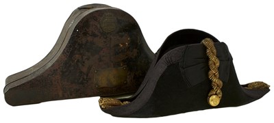Lot 187 - A VICTORIAN NAVAL OFFICER'S BI-CORN HAT