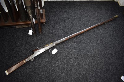 Lot 88 - A LATE 18TH OR EARLY 19TH CENTURY 18-BORE INDIAN MATCHLOCK LONGGUN (TORADAR)