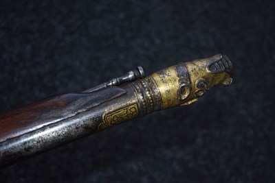 Lot 88 - A LATE 18TH OR EARLY 19TH CENTURY 18-BORE INDIAN MATCHLOCK LONGGUN (TORADAR)