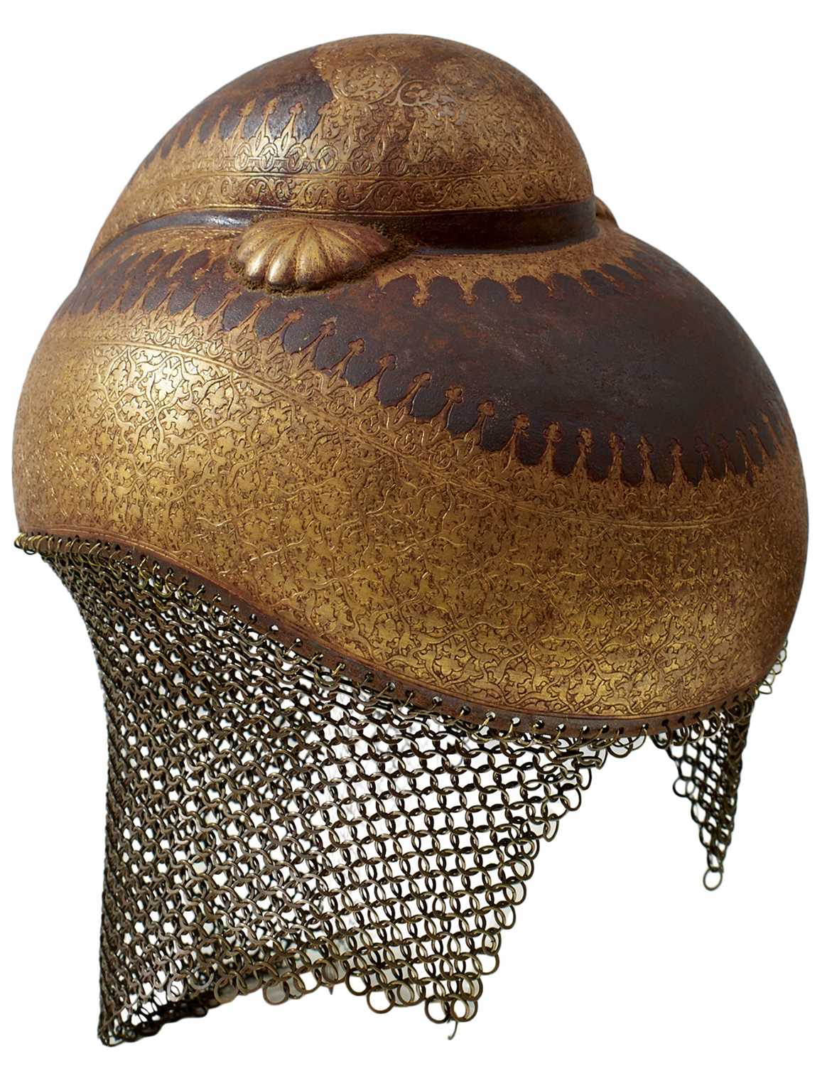 Lot 86 - A MODERN CENTURY SIKH TURBAN HELMET