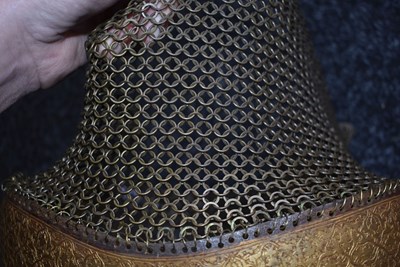 Lot 86 - A MODERN CENTURY SIKH TURBAN HELMET