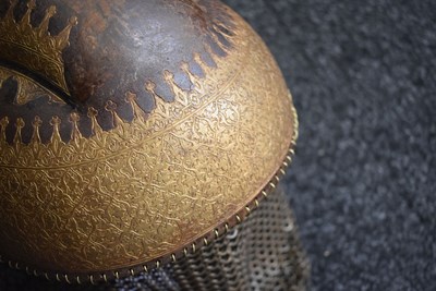 Lot 86 - A MODERN CENTURY SIKH TURBAN HELMET